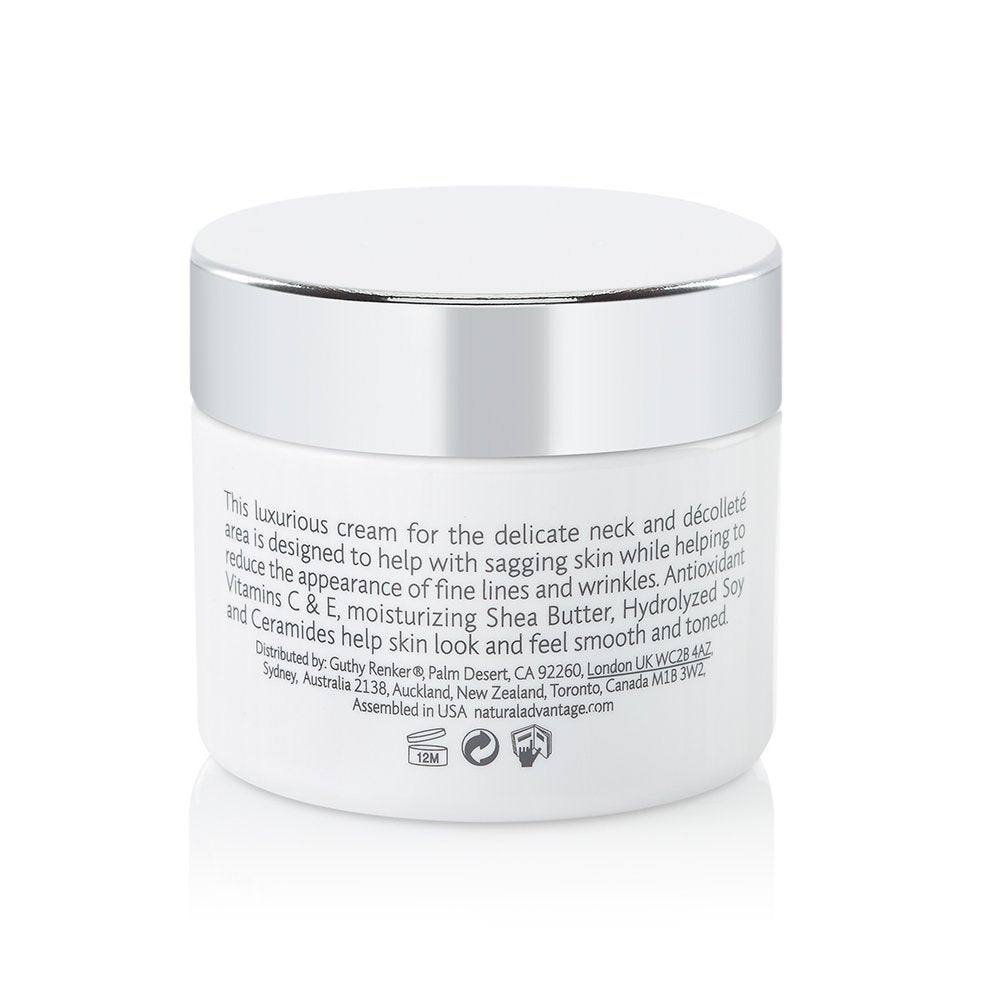 Natural Advantage Firming and Lifting Neck Treatment – Tightening Cream For Sagging Skin – with Antioxidant Vitamin C and Ceramides – 1.52 Ounces by Jane Seymour