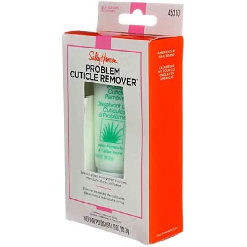 Sally Hansen Nail Treatment Problem Cuticle Remover™ | Eliminates Thick & Overgrown Cuticles | pH-Balanced Formula Infused with Aloe Vera-| Gently Soothes & Conditions Cuticles,(Pack of 2)