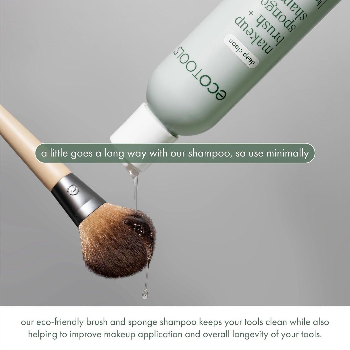 EcoTools Daily Makeup Brush Cleanser Spray, Quick Drying, Fragrance Free & Dermatologist Tested, Travel Size, TSA Approved, Cruelty-Free & Vegan 3 fl oz./89 ml. Bottle