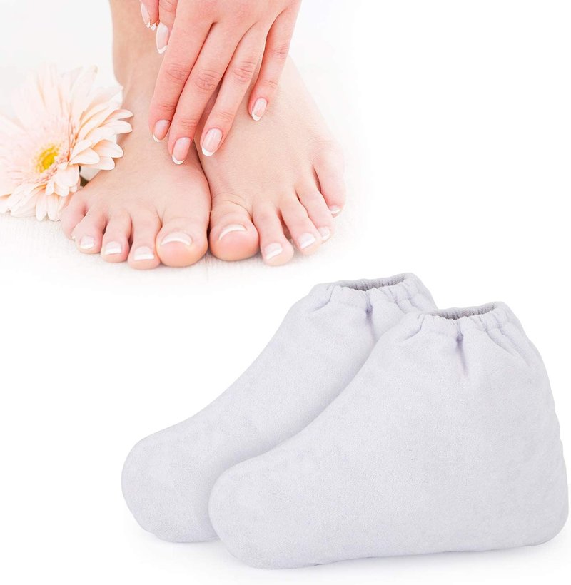 Paraffin Wax Bath Liners - Thicker Heated Foot Spa Booties | 200pcs Plastic Socks & Gloves for Hand & Foot Therapy