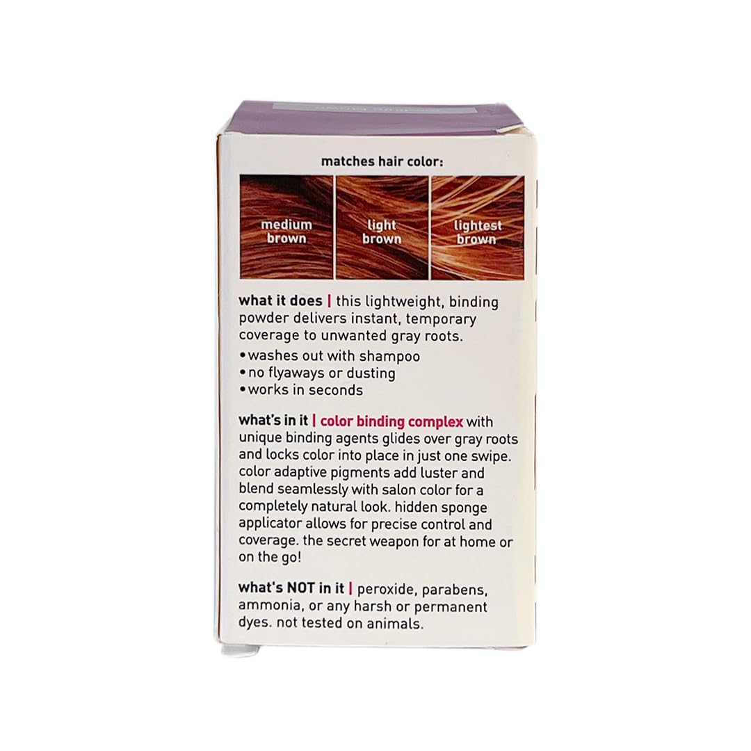 Style Edit Root Touch Up Powder | Temporary Hair Color for Gray Roots and Thinning Hair | Salon-Quality, Transfer-Resistant Hair Concealer | Medium Brown, 0.13 oz (Pack of 1)