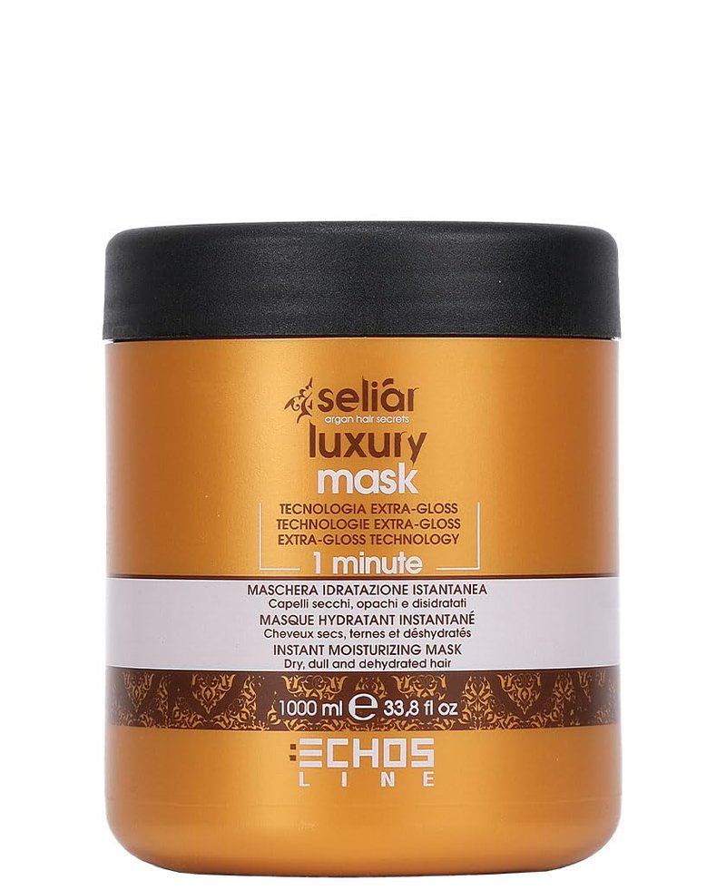 echosline Seliàr Luxury Instant Moisturizing Mask for Dry and Dehydrated Hair - 1000 ml