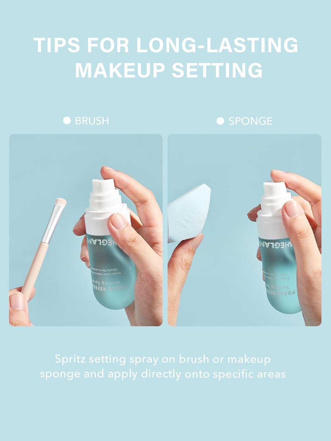 SHEGLAM Lock'd In Setting Spray Mattifying Effect Quick-Drying Long Lasting Makeup Locking Spray Oil-Control Non-Greasy Makeup Setting-Purple