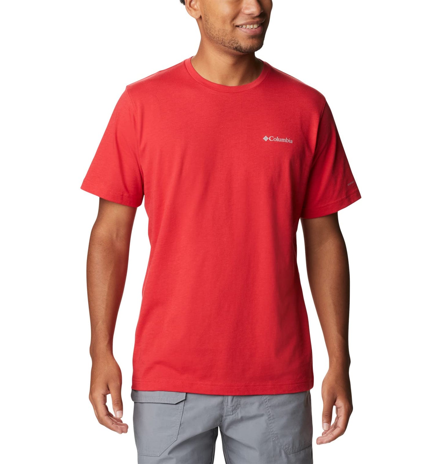 Columbia Mens Thistletown Hills Short Sleeve T-Shirt, Mountain Red, 2X