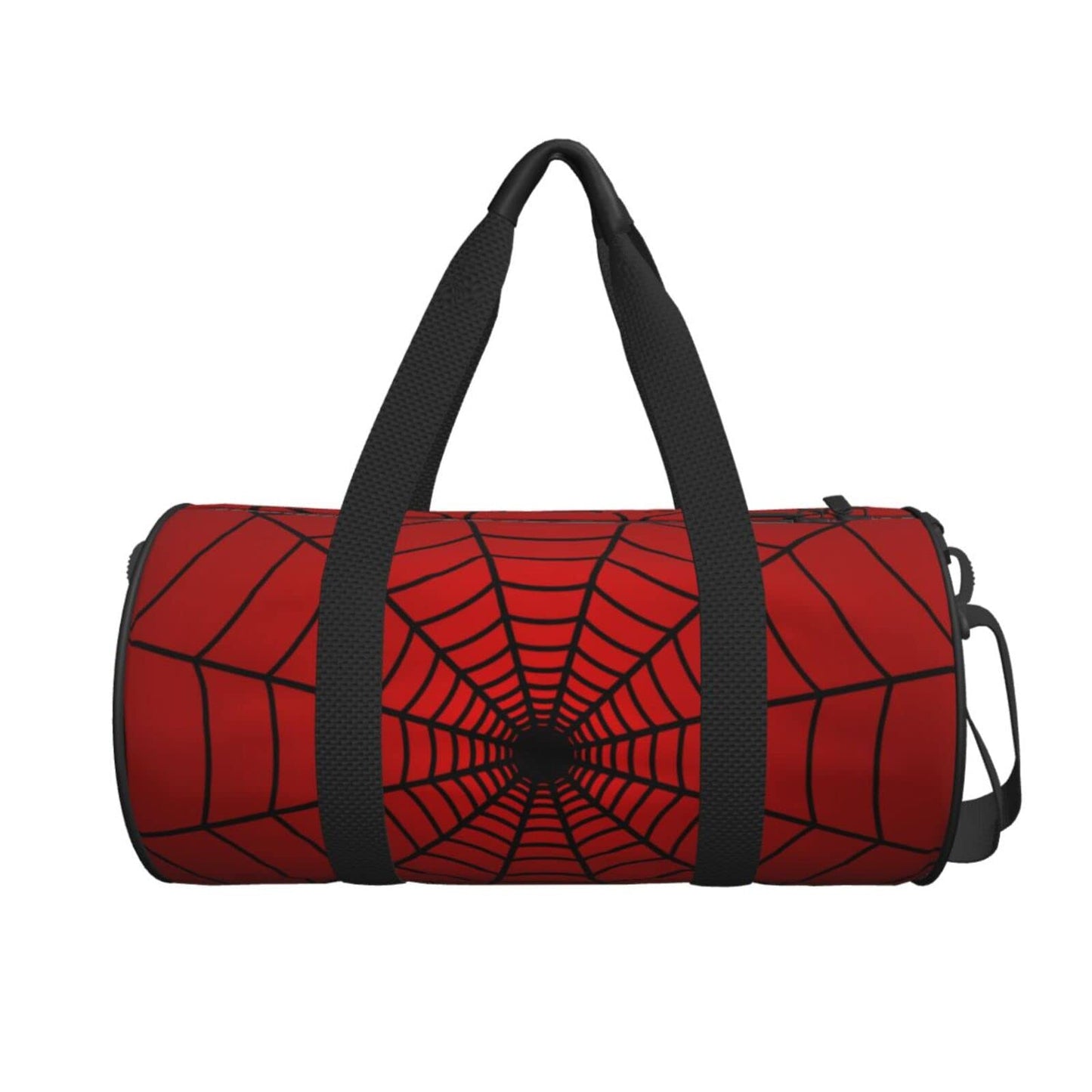 Red Spider Web Sports Gym Duffel Bag for Men Women Weekender Travel Workout Training Handbag Water Resistant One Size