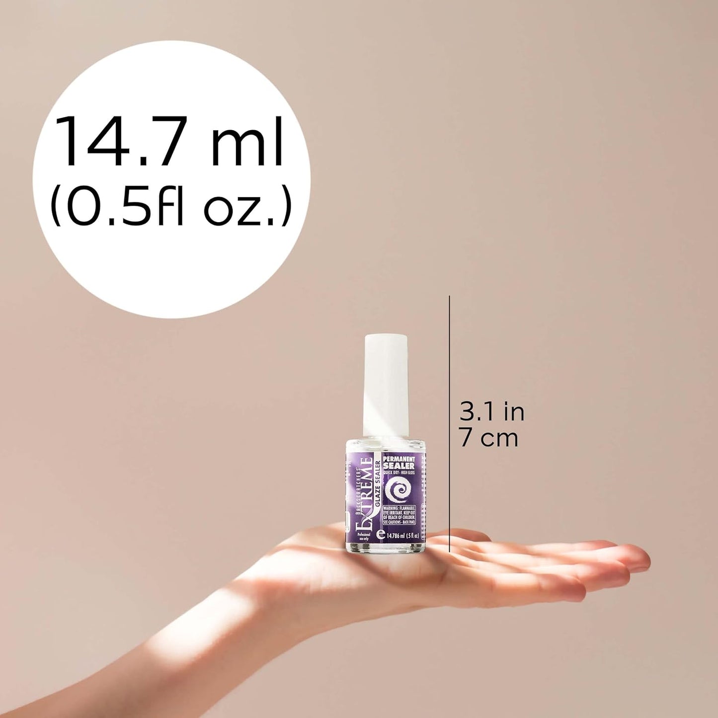 Extreme Permanent Glaze Sealer | Clear Top Coat for Long-Lasting High Gloss Finish - Quick Dry