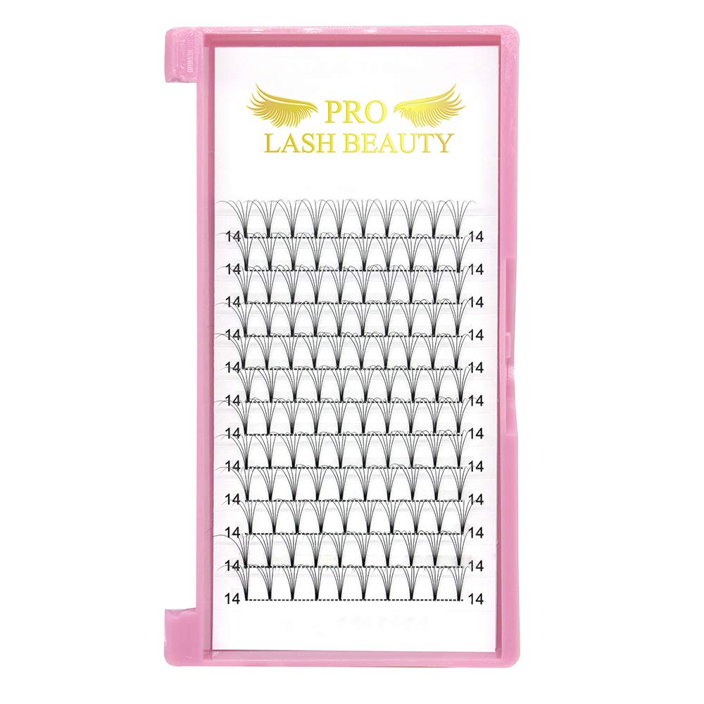 Premade Volume Eyelash Extensions - 5D C Curl Short Stem Fans | 9-20mm Lengths for Stunning Lashes