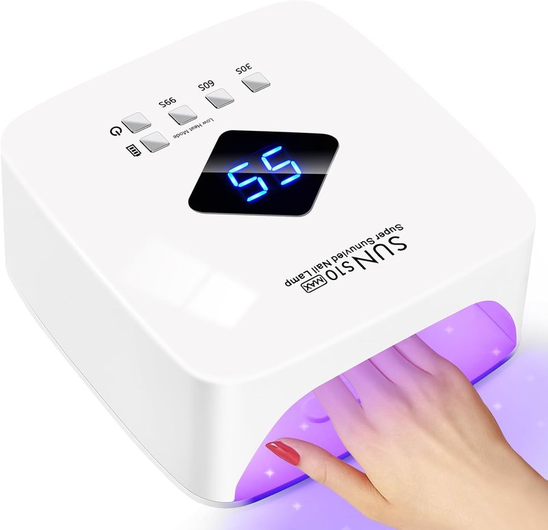 UV Nail Lamp - Cordless 86W Rechargeable Gel Nail Light with Auto Sensor & 3 Timer Settings | Professional Quick Dry for Home & Salon Use