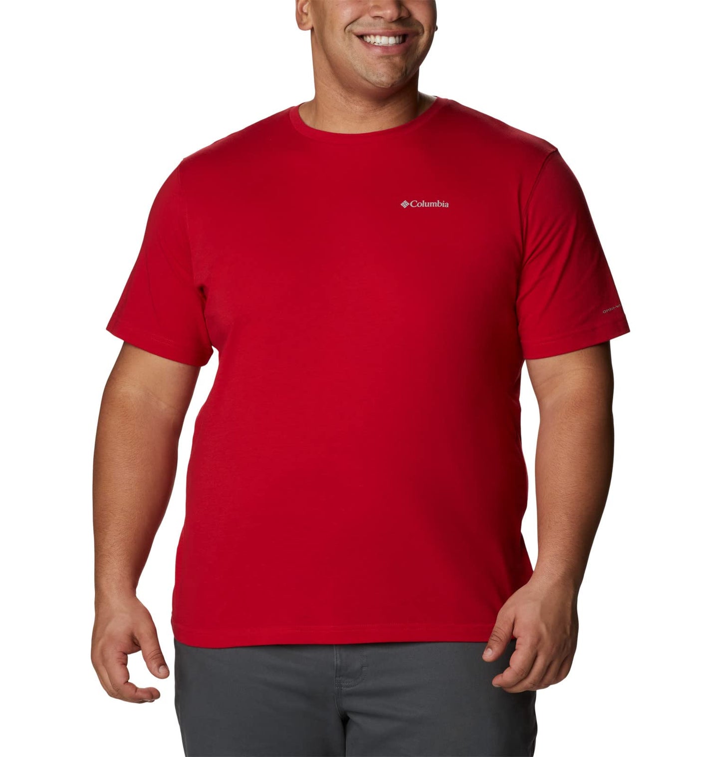 Columbia Mens Thistletown Hills Short Sleeve T-Shirt, Mountain Red, 2X