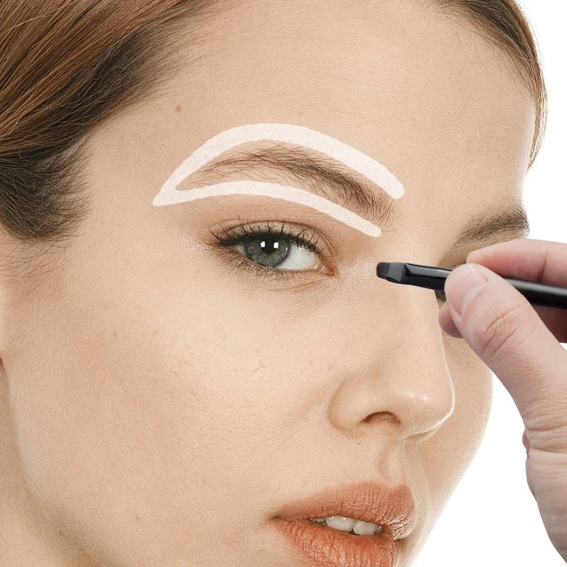 10g White Eyebrow Mapping Paste Permanent Makeup Microblading Brow Paste Eyebrow Lip Shaping Position Tinting Tool