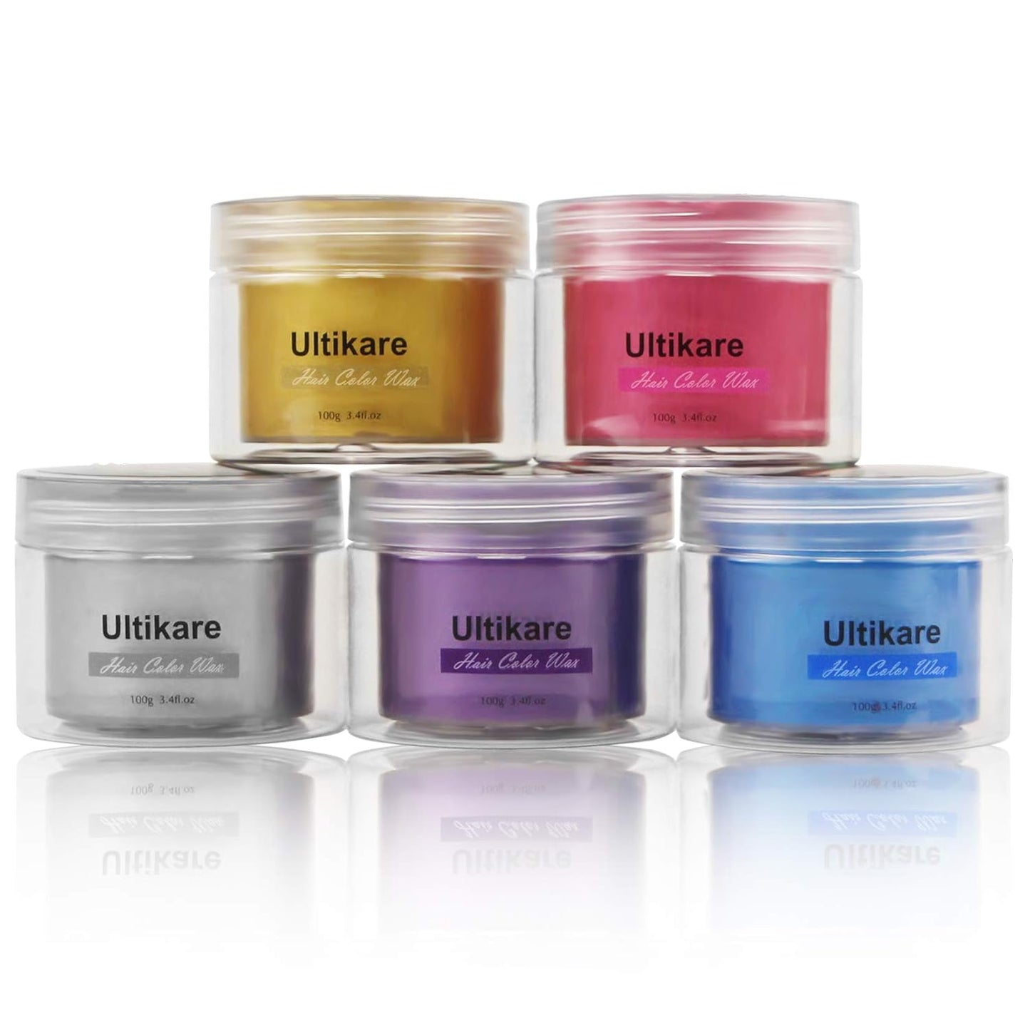 Temporary Hair Color for Kids, Ultikare Orange Hair Dye Washable Natural Hair Wax Color Chalk Mud Cream DIY Hairstyle Clay For Dark Hair Halloween, Cosplay, Party, Christmas Gift Girls 3.4 Fl Oz