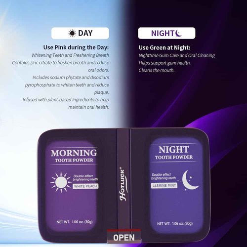 Hotluck Multi Care Tooth Powder | Fluoride Free | Hydroxyapatite Teeth Whitening Powder | 60g Two Flavors | Remineralization, Sensitive Relief for Adults Oral Care