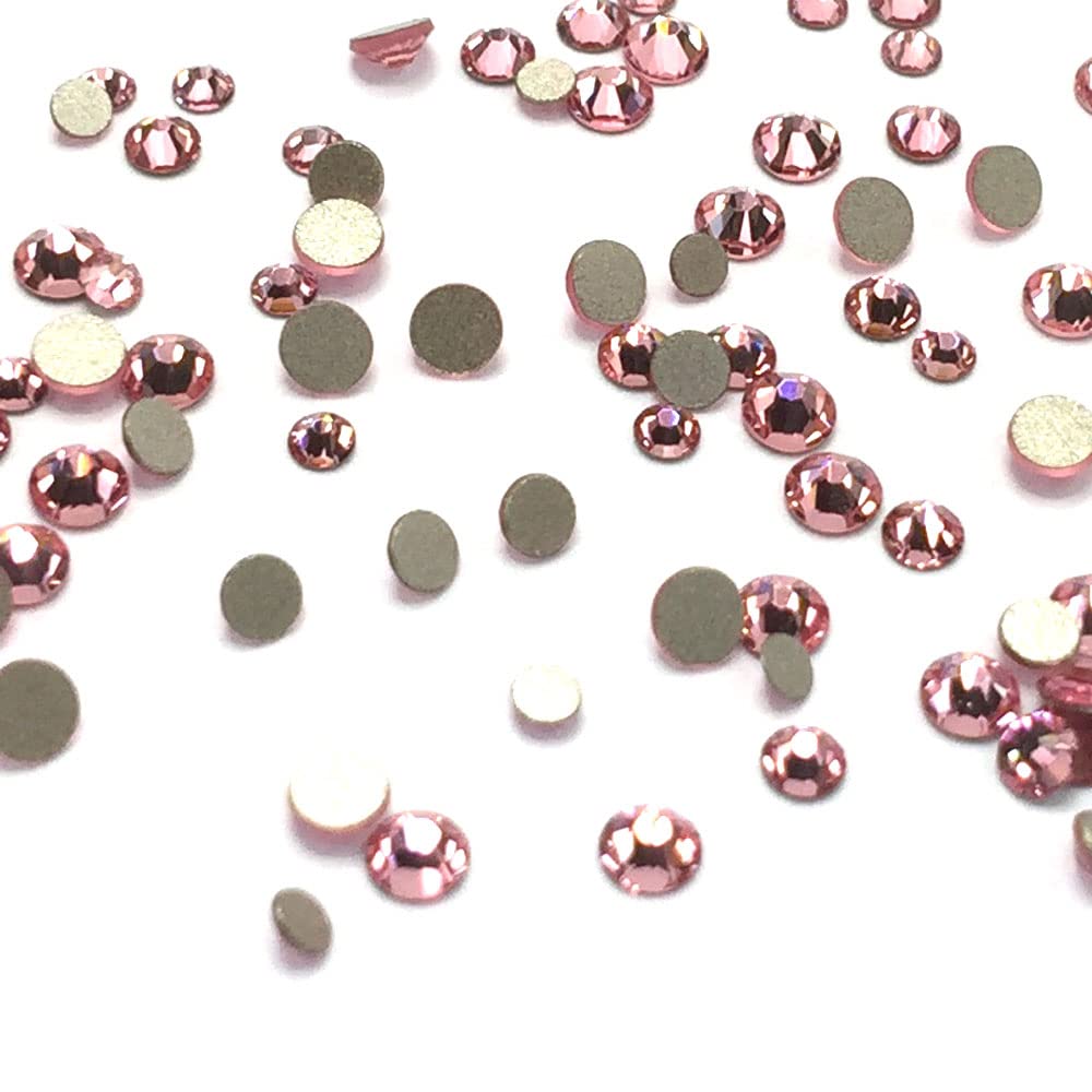 Light Rose 2058 Austrian Crystal Flatbacks Mix Sizes ss5 ss7 ss9 No Hotfix
