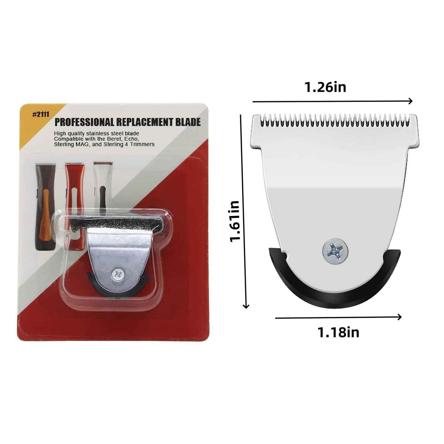 1 Pack Mag Timmer Replacement Blades 2111 Blade Compatible with Wahl Mag Trimmers 8841/8143 /8700/8779 and Beret 8841 Trimmer