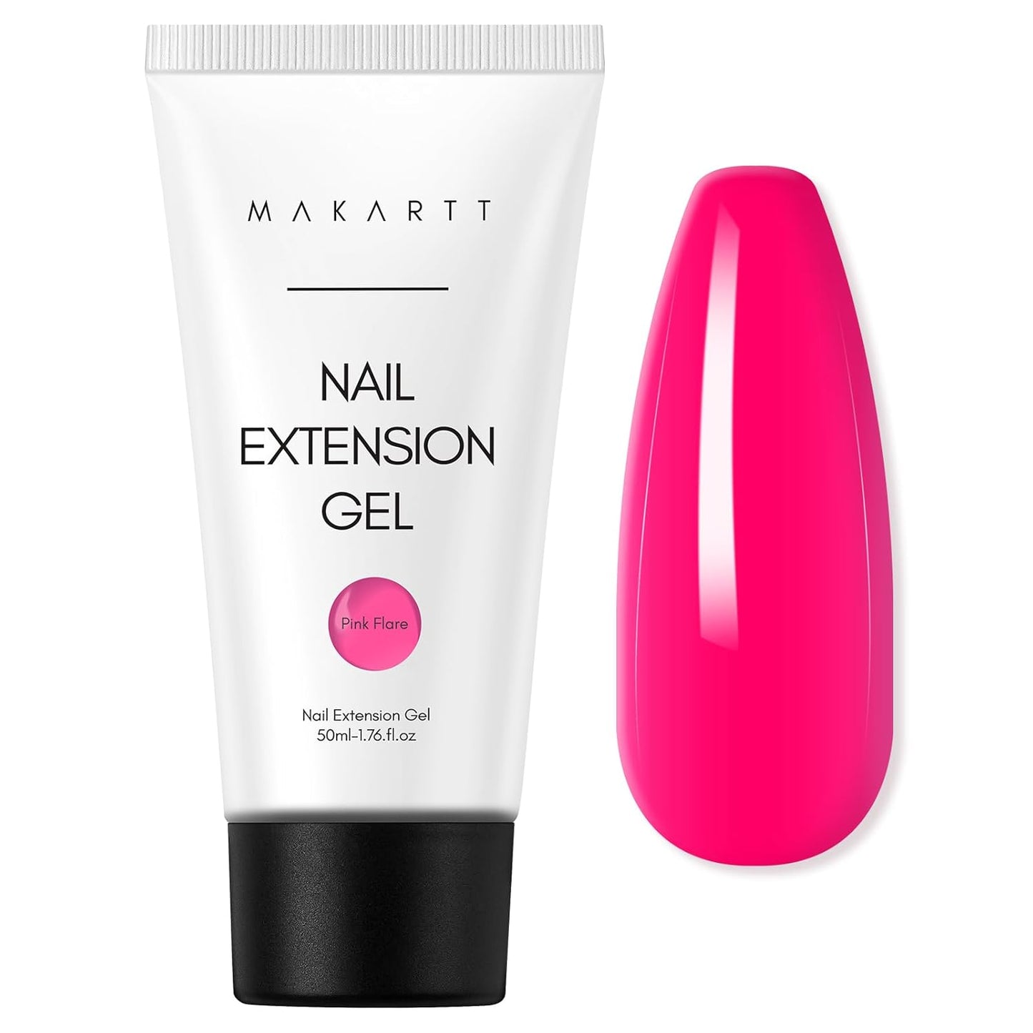 Makartt Poly Nail Gel: Clear 50ML Gel Builder for Natural-Looking Strengthener 3D Molding Gel for Trendy Nail Art-Long-Lasting and Easy to Use Supplies