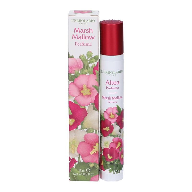 L'Erbolario Marsh Mallow Perfume - Citrus & Floral Women's Fragrance - Lasting Vanilla, Lemon, Bergamot, Vetiver & Musk - 0.5 oz