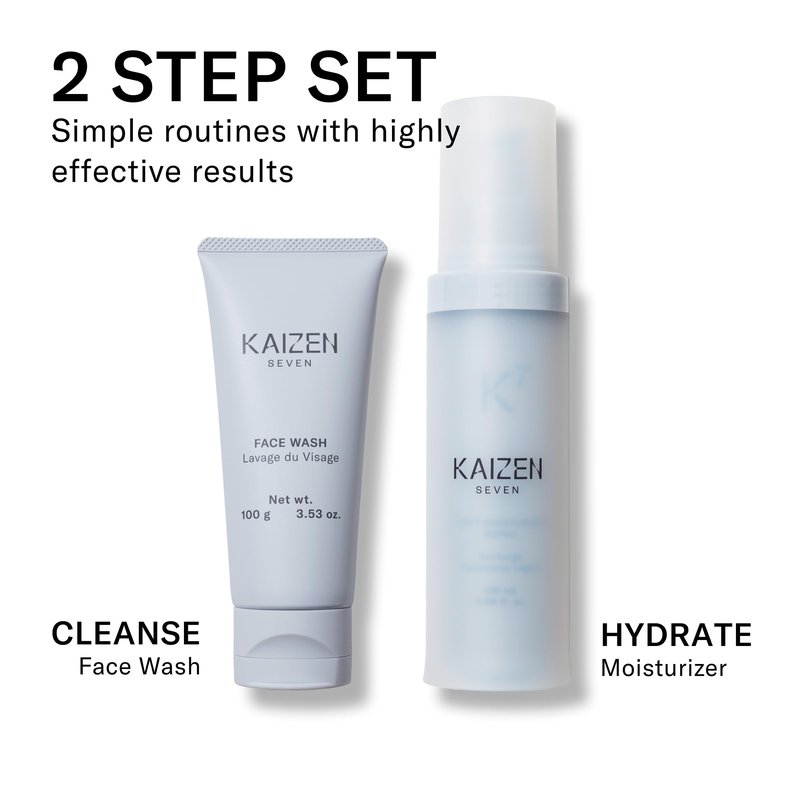 Kaizen Seven Face Wash for Men | Made in Japan | Premium Rich & Refreshing Lather with Moroccan Clay, Licorice Root, Konbu from Hokkaido Japan