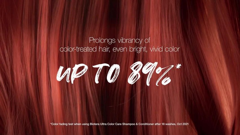 Biotera Ultra Color Care Shampoo | Prolongs Vivid Color-Treated Hair | Microbiome Friendly | Vegan & Animal Test Free | Paraben & Sulfate Free | Color-Safe | 15.2 Fl Oz