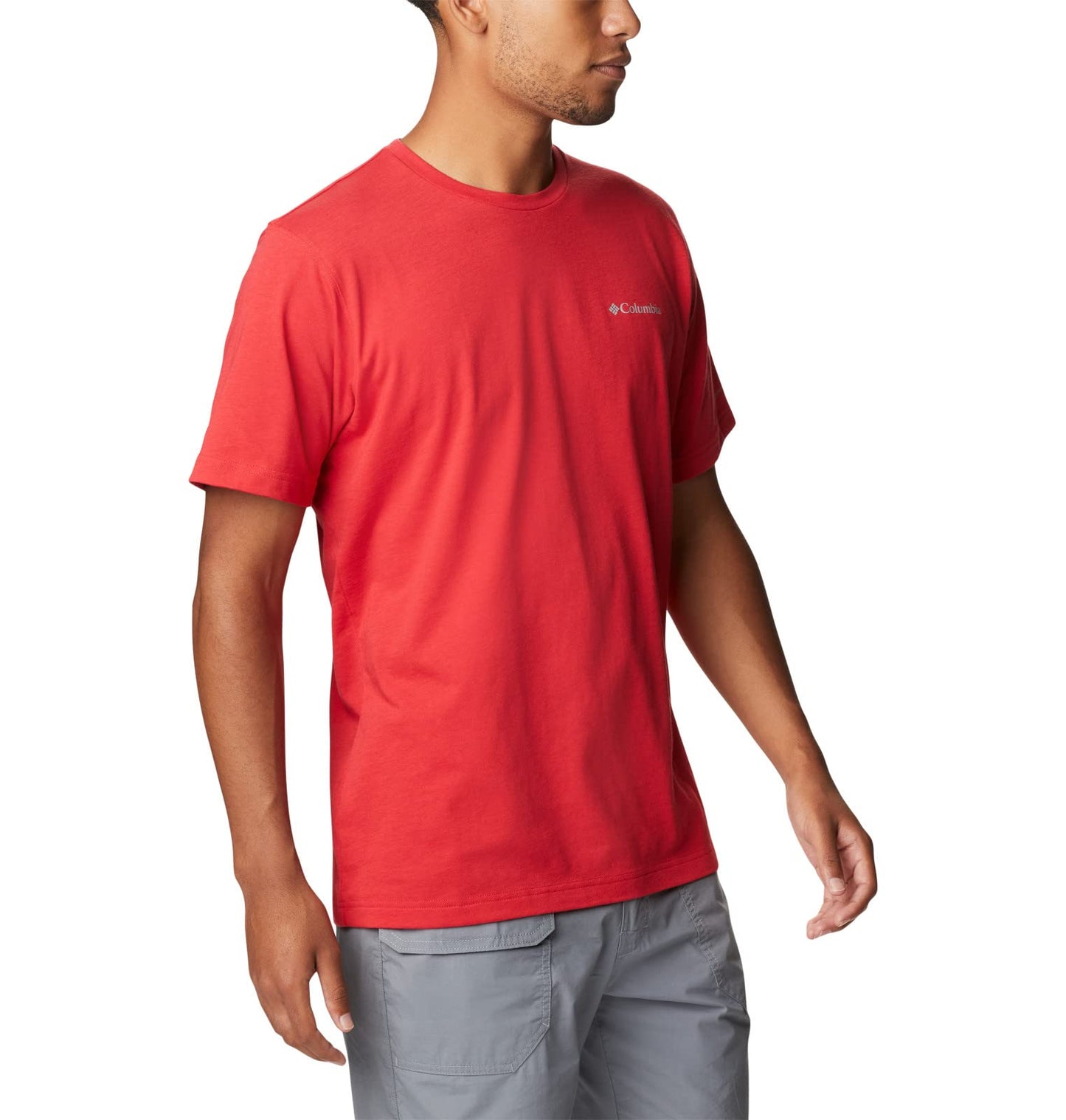 Columbia Mens Thistletown Hills Short Sleeve T-Shirt, Mountain Red, 2X