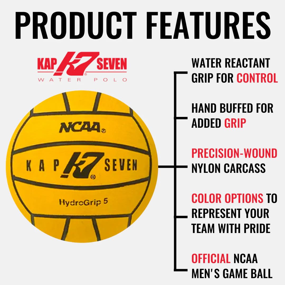 KAP K7 SEVEN KAP7 Competition Water Polo Ball - Size 2