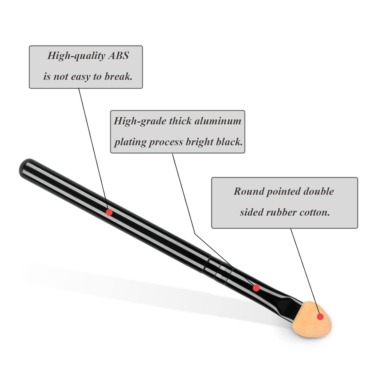 Makeup Brushes Set for Women Professional,UorPoto 10Pcs Sponge Eyeshadow Brush Sets Applicator Double Sided reusable