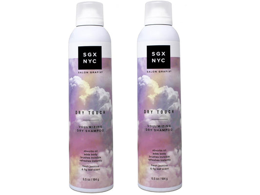 SGX NYC Dry Touch Volumizing Dry Shampoo - Paraben Free, Vegan Dry Shampoo Spray Absorbs Excess Oil - Fresh and Bouncy Hair with No Residue - 6.5 oz
