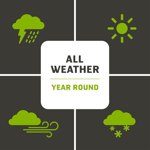 Vortex (1-Pack) 8" Spiral Ground Anchors, Steel Screw In with Folding Ring, 125 lb Pull Force, Orange ANCHFR8-ORG-A