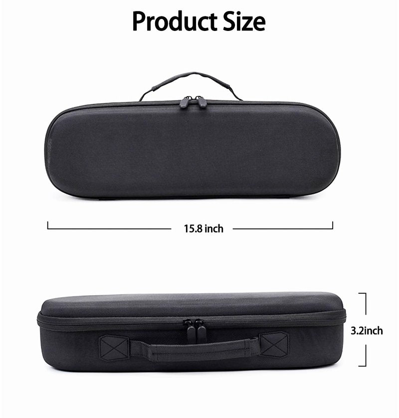 BUBM Travel Case for Airstrait Straightener/Corrale Styler Straightener,Airstrait HT01 Accessories Tools Hard Case, Waterproof Storage Bag - Black