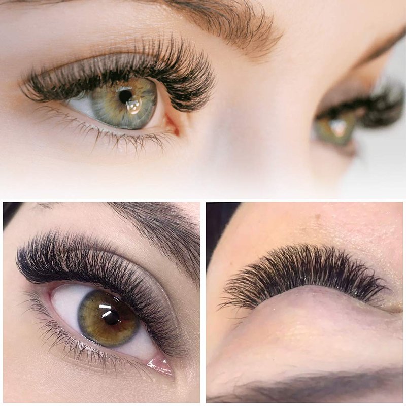3D-C-0.07-9-16mix Long Stem Premade Fans Eyelash Extensions .07 .10 Volume Lash Extensions C D Curl(3D-C-0.07,9-16 mix)