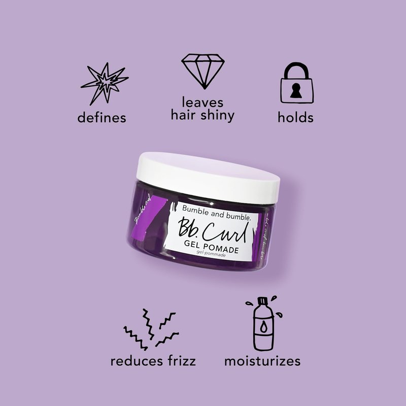 Bumble and bumble. Curl Gel Pomade | Adds Shine and Definition to Coily, Curly, Wavy Hair | Anti Frizz | Adds Shine | With Jojoba, Avocado + Coconut Oil | Standard Size, 3.4 Fl Oz