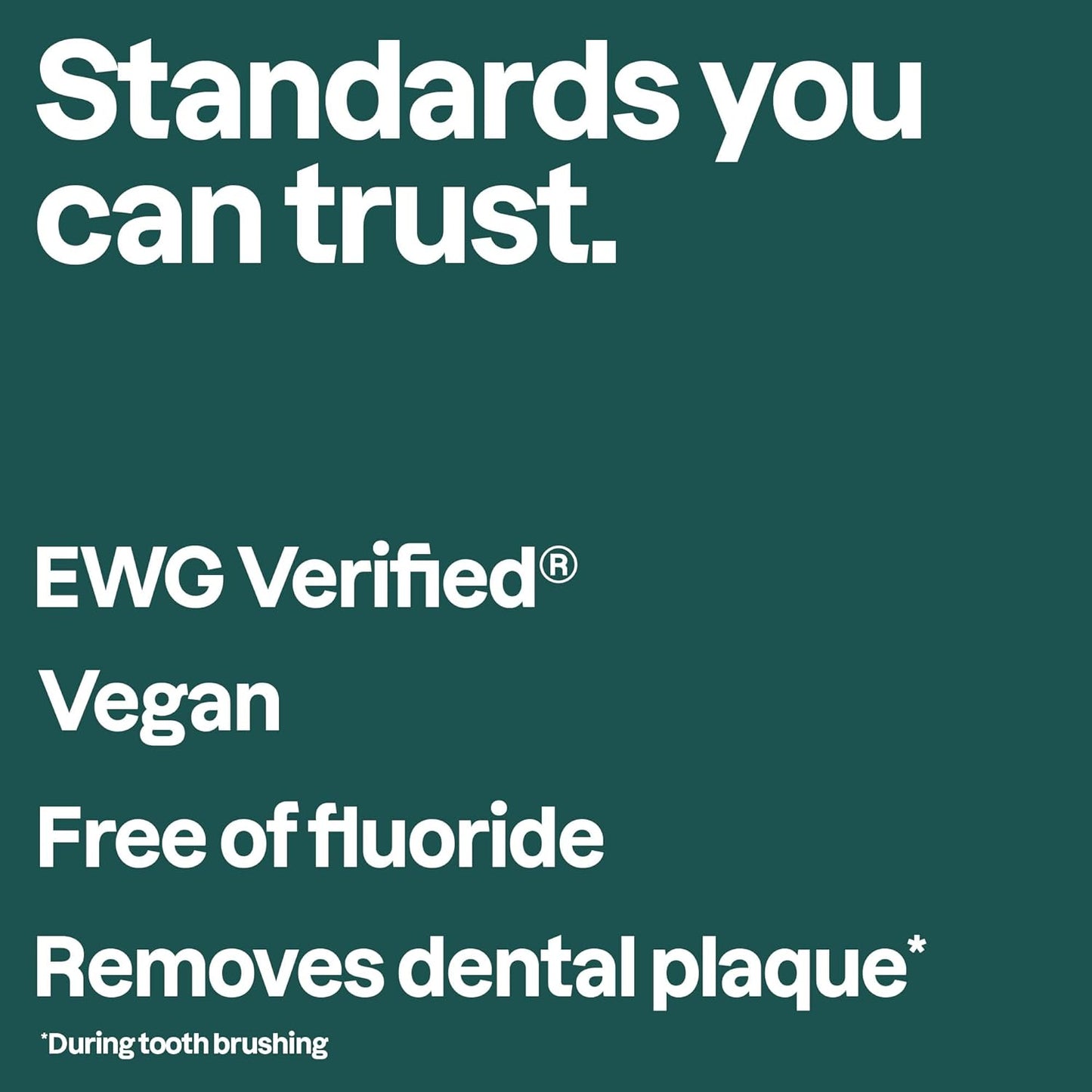 Fluoride-Free Whitening Toothpaste - Peppermint Flavor | Vegan, EWG Verified, 4.2 Oz