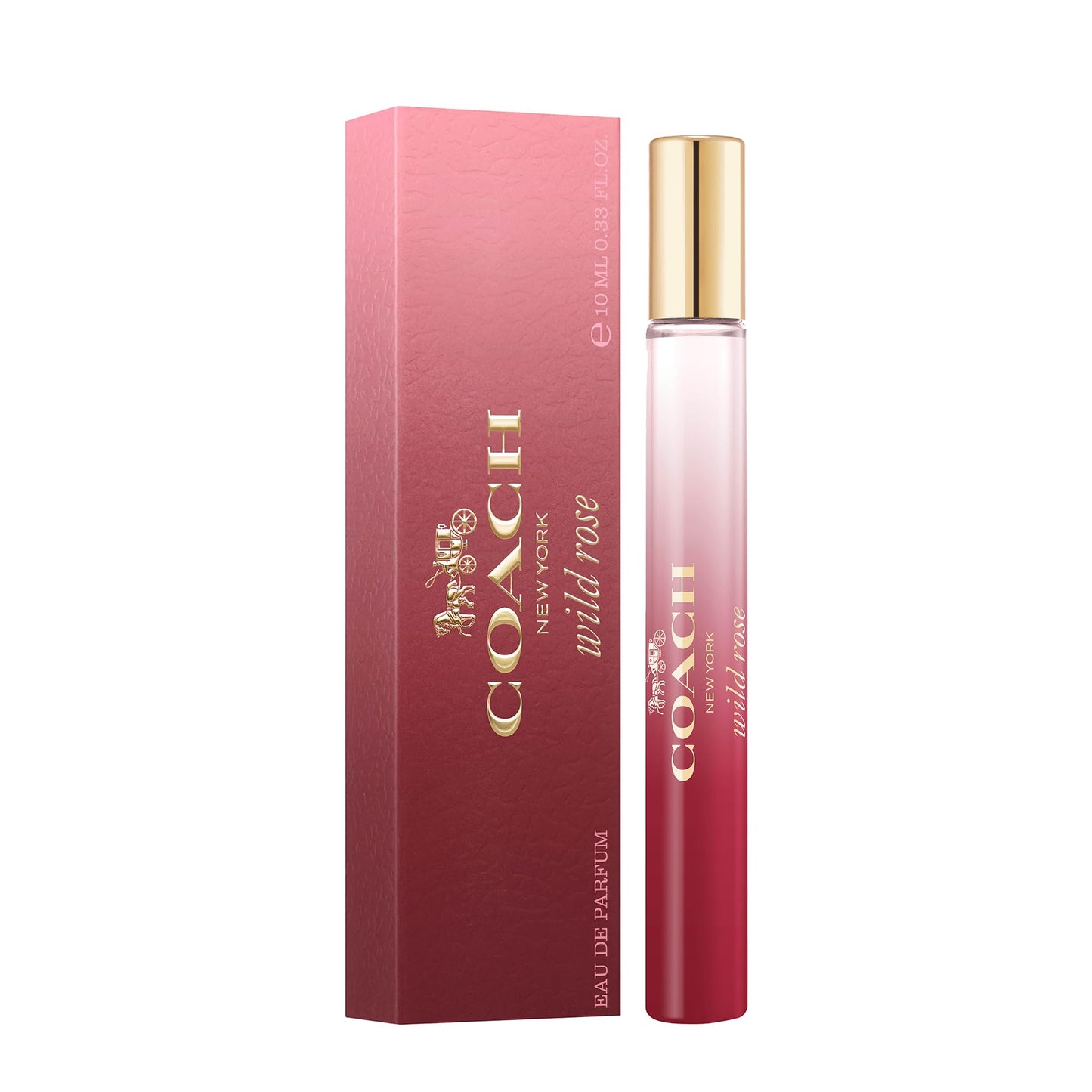 Coach Wild Rose Eau de Parfum Purse Spray - Women's Fragrance - Floral Gourmand - With notes of Redcurrant, Wild Rose Accord & Ambroxan - 0.33 Fl Oz