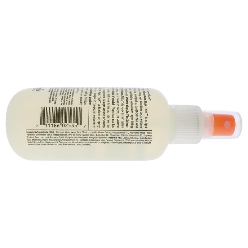 RUSK Designer Collection Thick Body and Texture Amplifier, For Fine, Limp Hair, Creates Body, Texture and Volume, 13.5 fl. oz.