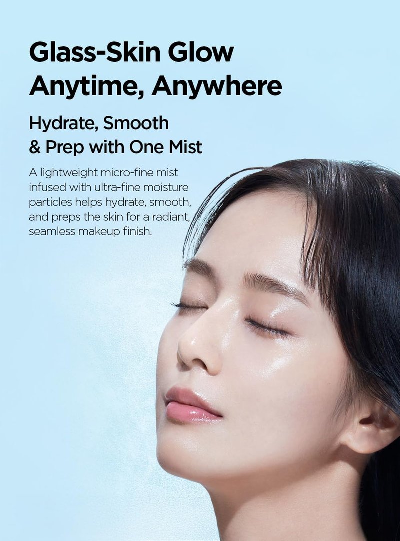 JUNG SAEM MOOL Essential Mool Micro Fitting Mist | Micro-Fine Setting Spray for Makeup & Hydrating Primer for Face with Thermal Spring Water, Long-Lasting Fix & Dewy Finish, Korean Makeup (1.86 Fl Oz)