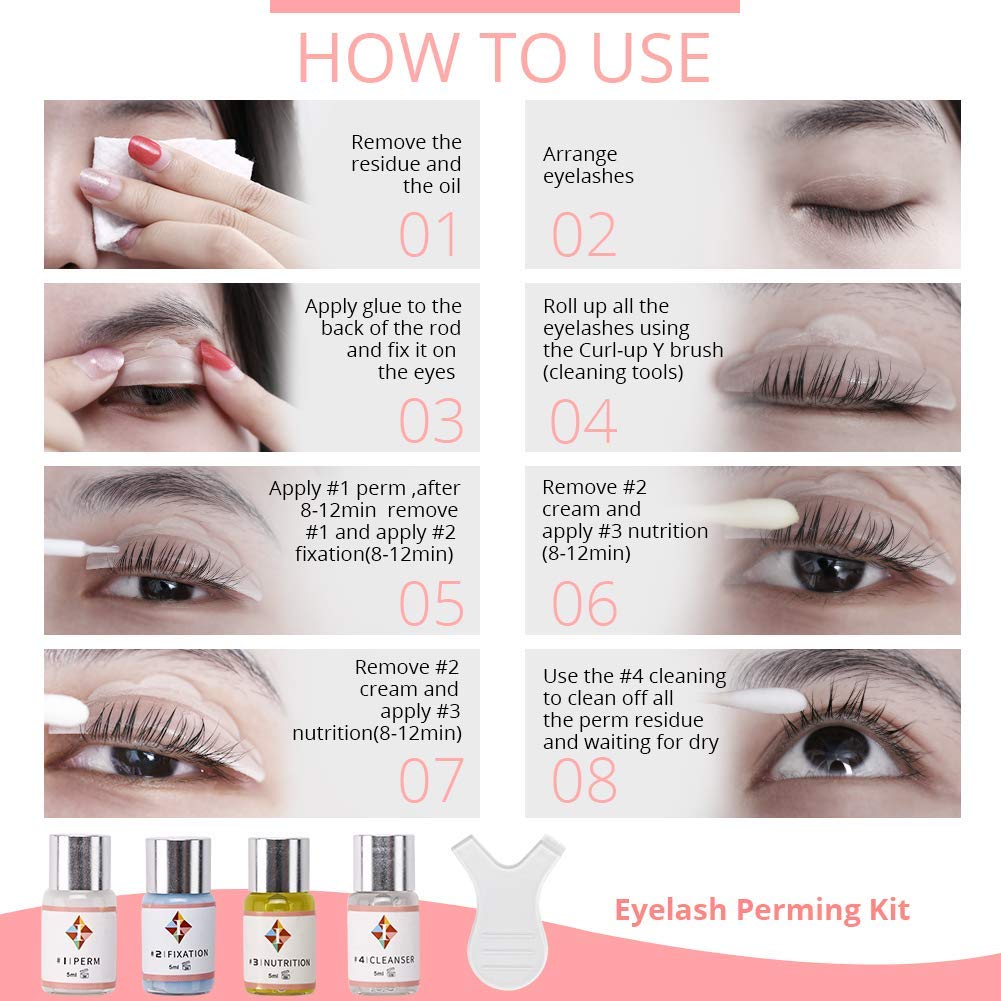 Lash Lift Kit for Eyelash Perm | Professional Instant Perming, Lifting & Curling for Eyelashes | Semi-Permanent Salon & DIY Home Use | Upgraded Glue | Includes Eye Shields, Pads, and Accessories