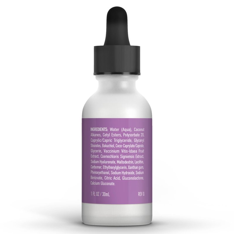 TruSkin Longevity Bakuchiol Serum - Rejuvenating Face Serum with Lingonberry Stem Cells & Snow Algae - Healthy Aging Gentle Retinol Alternative - Improves Appearance of Wrinkles, 1 fl oz