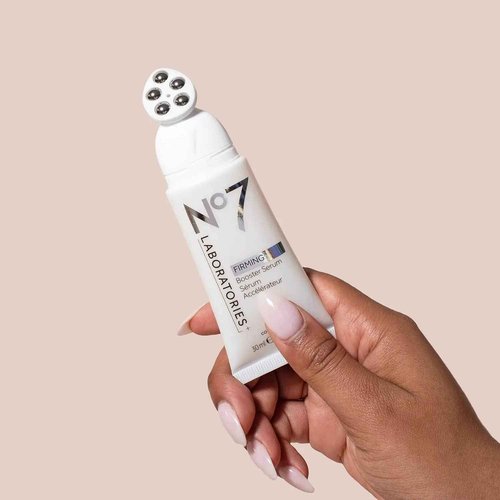 No7 Laboratories Firming Booster Face Serum - Hydrating Serum to Help Visibly Lift, Tone & Tighten Skin - Enriched with Hyaluronic Acid & Peptides for Youthful-Looking Skin (1 Fl Oz)