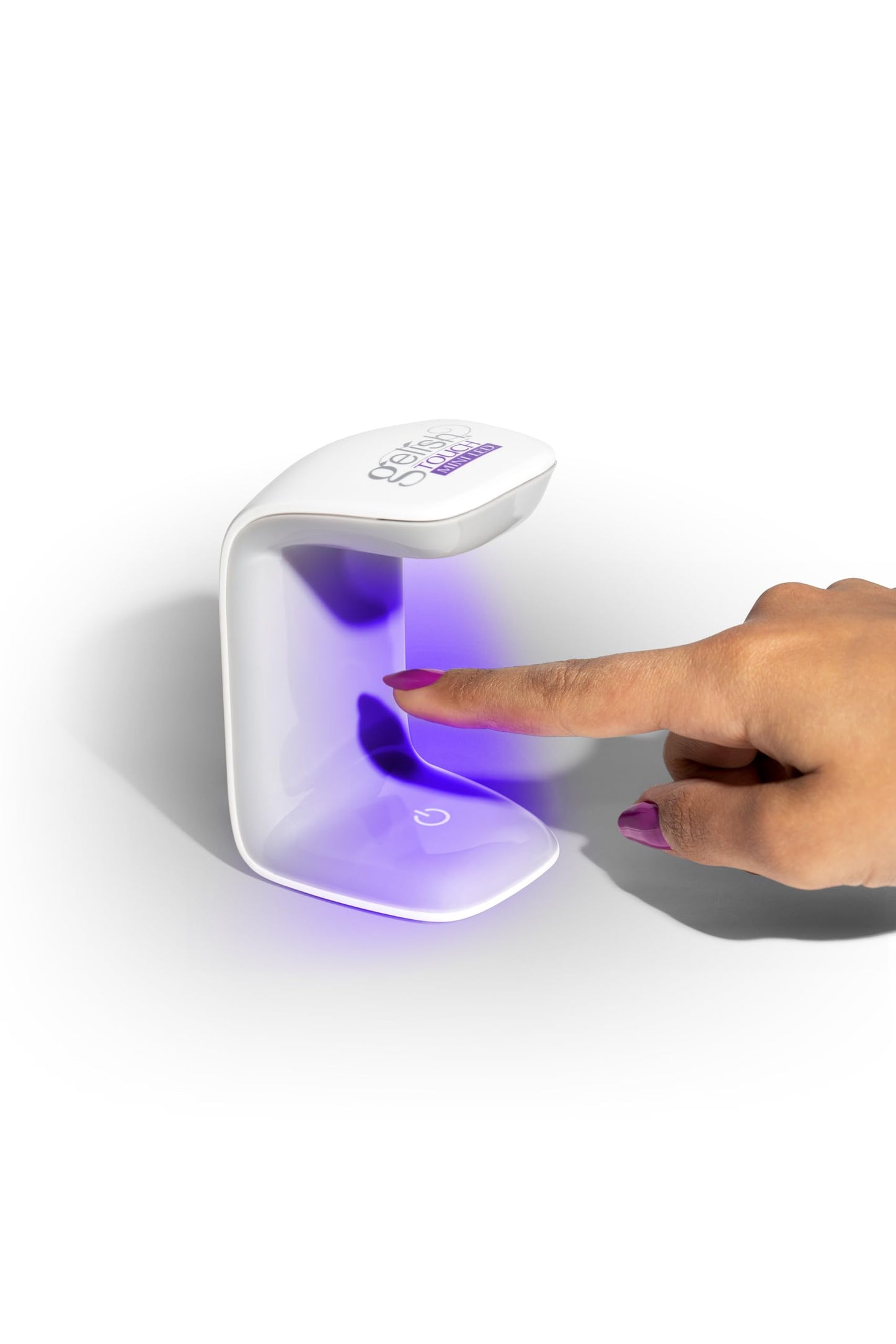 Gelish MINI Touch LED Light – Portable & Rechargeable LED Curing Light for Soft Gel™ Tips & Quick Gel Nail Repairs, Touch Activated, 30-Second Cure, USB Cable Included.