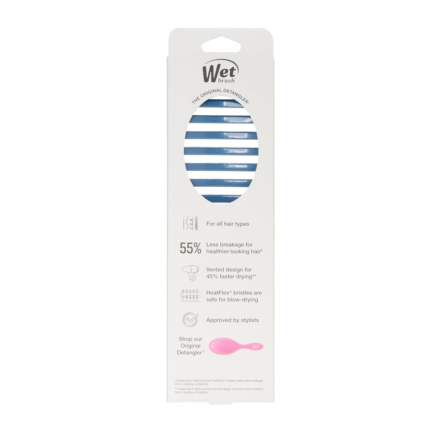 Wet Brush Speed Dry Hair Brush - Pink - Vented Design and Ultra Soft HeatFlex Bristles Are Blow Dry Safe With Ergonomic Handle Manages Tangle and Uncontrollable Hair - Pain-Free