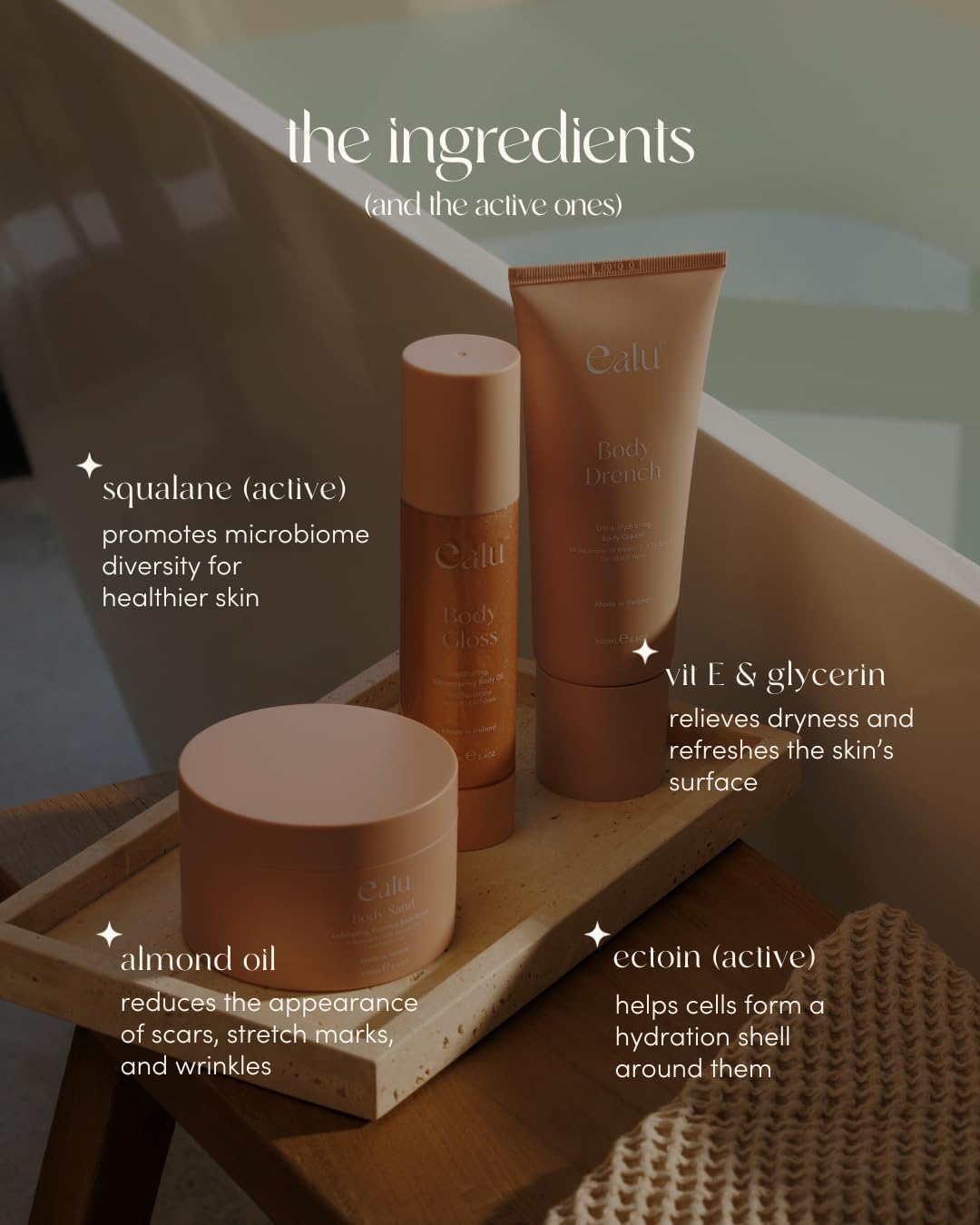 Ultra-Hydrating Body Cream - Deep Hydration with 5% Squalane & Vitamin E | Jasmine & Coconut Scent, Vegan & Cruelty-Free