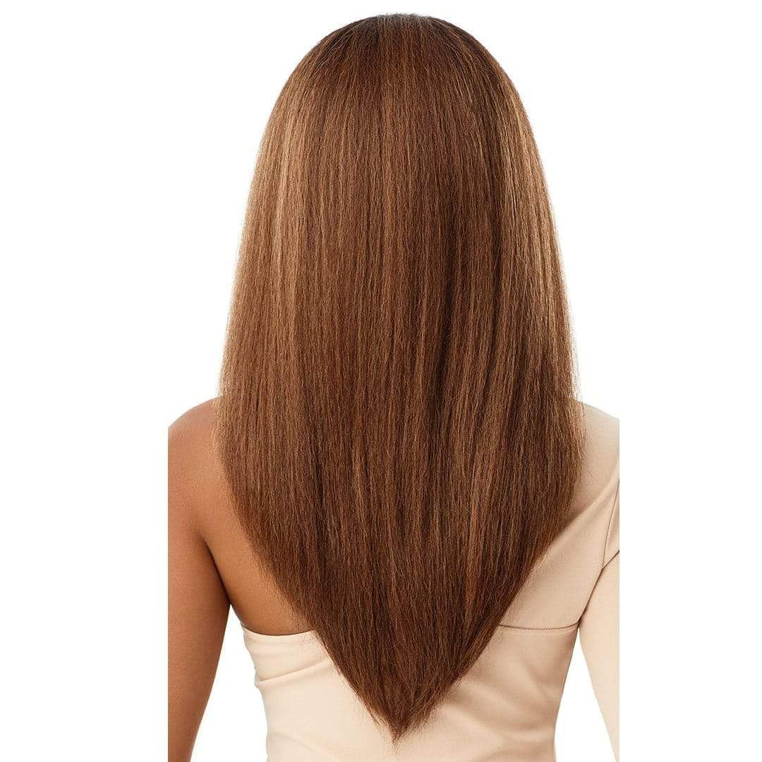 Outre Quick Weave Self Styled in 60 Seconds Neesha Soft & Natural New Half Wig Cap Laysflat Requires Less Leave Out NEESHA H302 (Dark Brown 2)