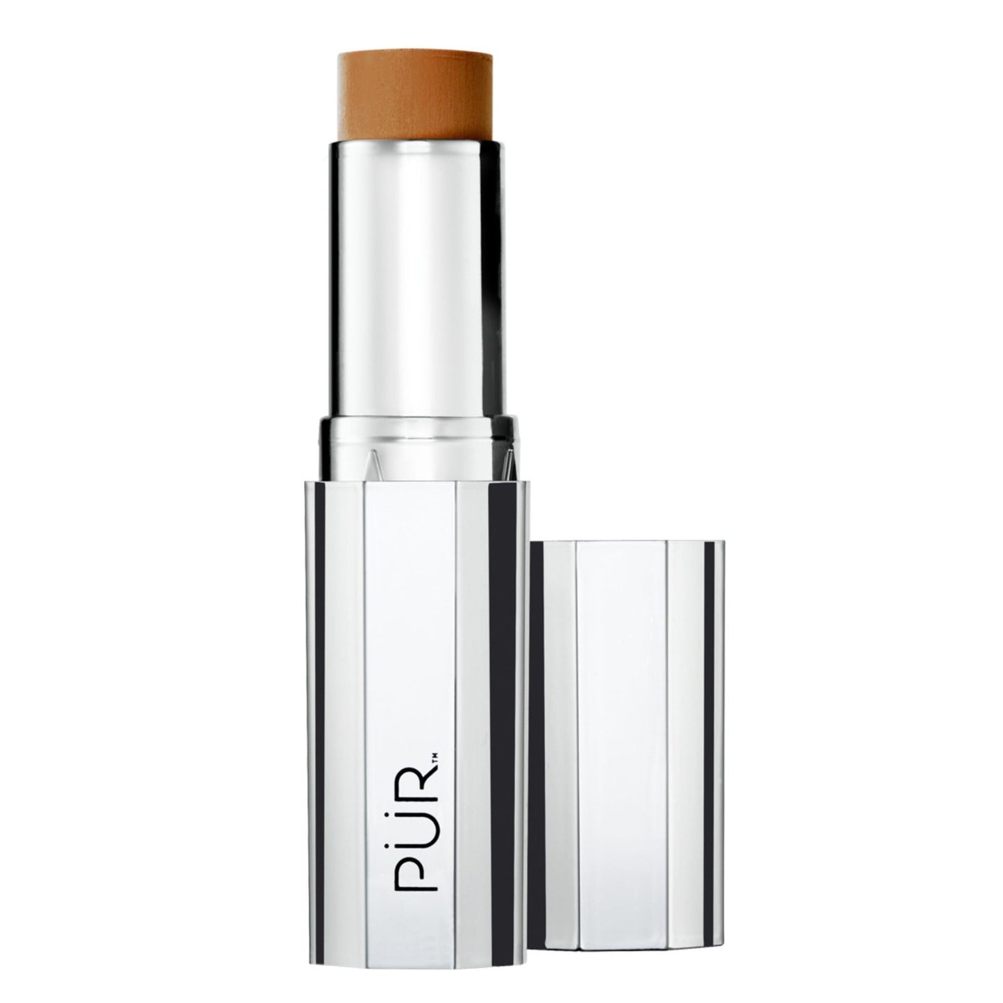 PÜR 4-in-1 Foundation Stick in Deeper, Buildable Coverage, Face Makeup