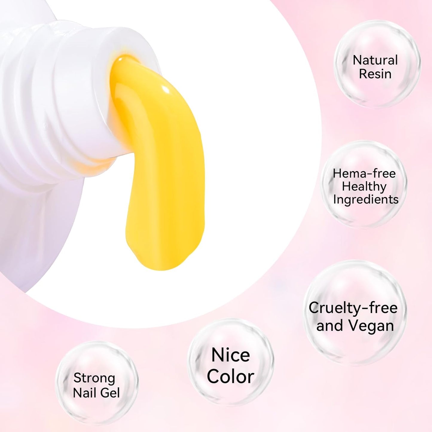 Makartt Poly Nail Gel: Clear 50ML Gel Builder for Natural-Looking Strengthener 3D Molding Gel for Trendy Nail Art-Long-Lasting and Easy to Use Supplies
