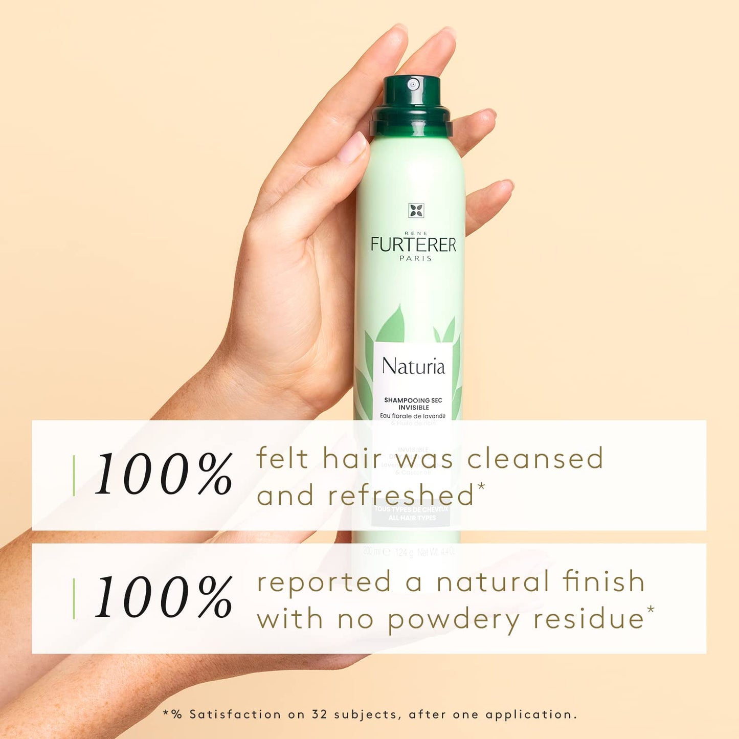 René Furterer NATURIA Invisible Dry Shampoo, All Hair Types, Oil-Absorbing, No Residue 4.4oz.