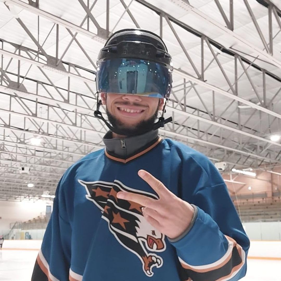 TronX S30 Blue Mirrored Anti-Scratch/Anti-Fog Hockey Helmet Visor