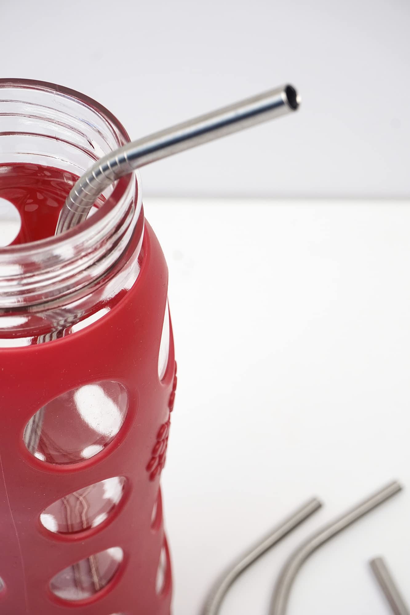 RSVP International Endurance Stainless Steel 10.5" Drink Straws, 4 Count | 5mm Fits Most Tumblers| Reusable & Durable | For Smoothies, Frappes, Sodas, Tea & More | Dishwasher Safe