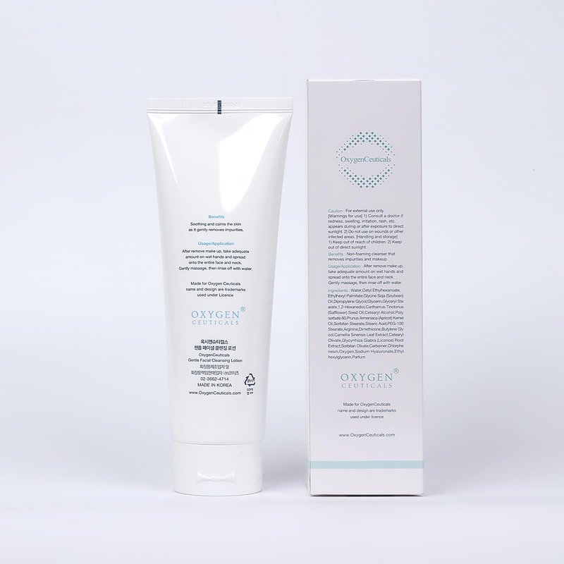 OxygenCeuticals Gentle Facial Cleansing Lotion – Hydrating Cleanser for Sensitive & Dry Skin, Removes Makeup Residue & Impurities Without Greasy Feel, Enriched with Botanic Oils 8.8 fl.oz (250ml)