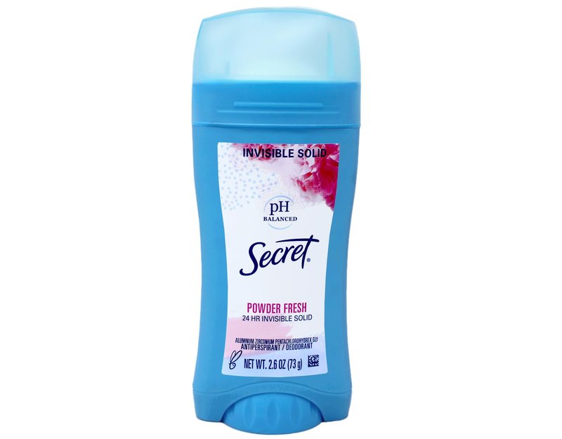 Secret Anti-Perspirant/Deodorant, Invisible Solid, Powder Fresh, 2.6 Oz (Pack of 6)