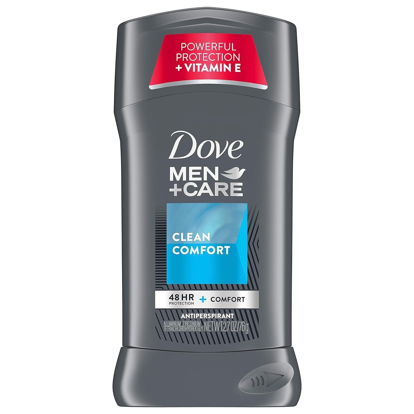 Dove Men + Care Antiperspirant - Clean Comfort - Non-Irritant - Net Wt. 2.7 OZ (76 g) Per Stick - Pack of 3 Sticks