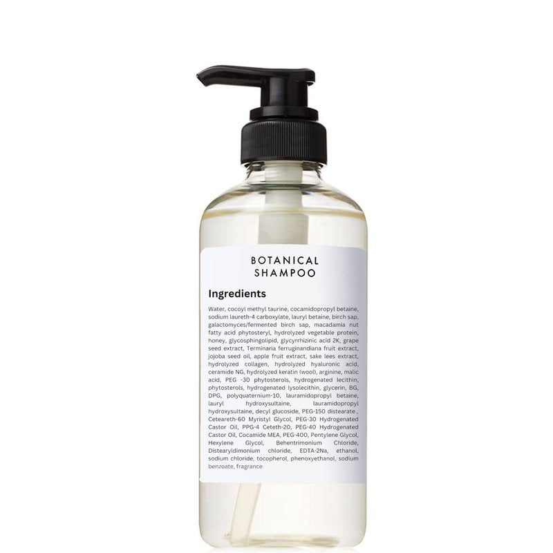Botanist Japanese Organic & Natural Shampoo for Dry Hair, Hydrating & Moisturizing Hair Shampoo with Pump for Women & Men to Moist Hair, Sulfate & Silicone Free, Apricot & Jasmine 490 mL/16.5 fl Oz